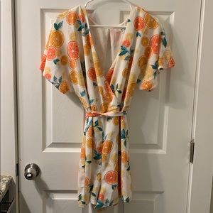 Citrus Print Romper